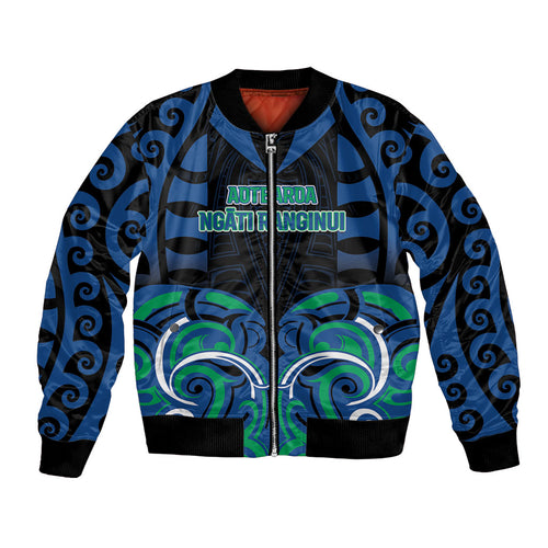 Custom Aotearoa Ngati Ranginui Bomber Jacket New Zealand Traditional Maori Pattern