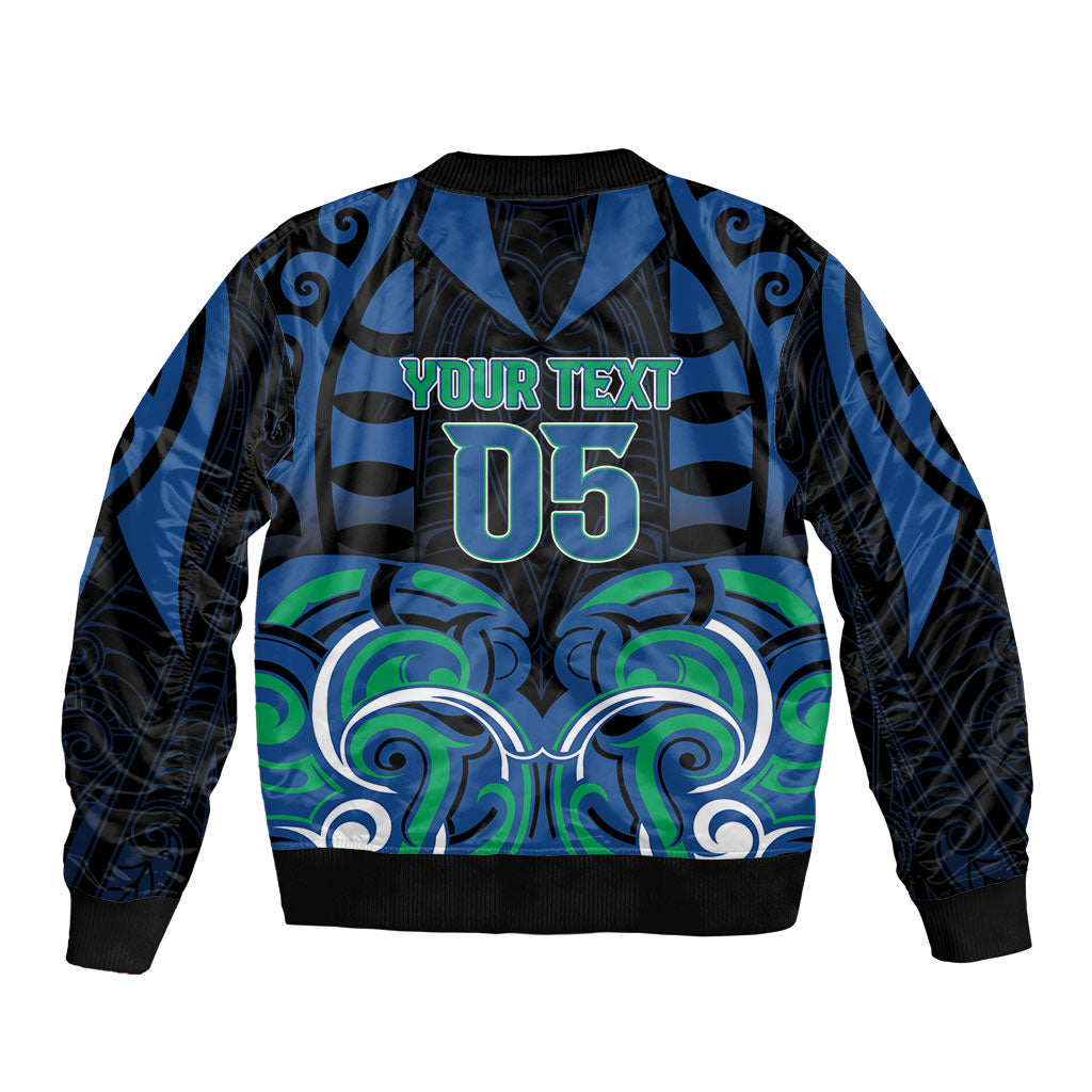 Custom Aotearoa Ngati Ranginui Bomber Jacket New Zealand Traditional Maori Pattern