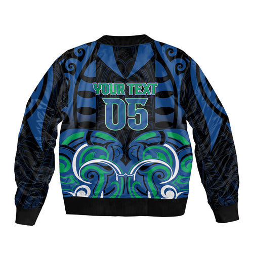 Custom Aotearoa Ngati Ranginui Bomber Jacket New Zealand Traditional Maori Pattern