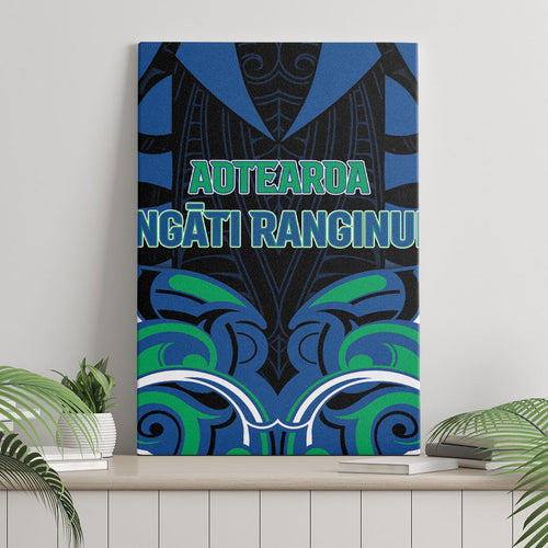Aotearoa Ngati Ranginui Canvas Wall Art New Zealand Traditional Maori Pattern