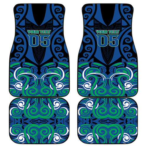 Custom Aotearoa Ngati Ranginui Car Mats New Zealand Traditional Maori Pattern