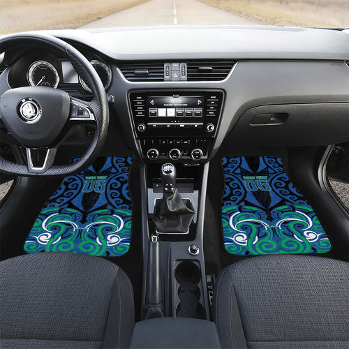 Custom Aotearoa Ngati Ranginui Car Mats New Zealand Traditional Maori Pattern
