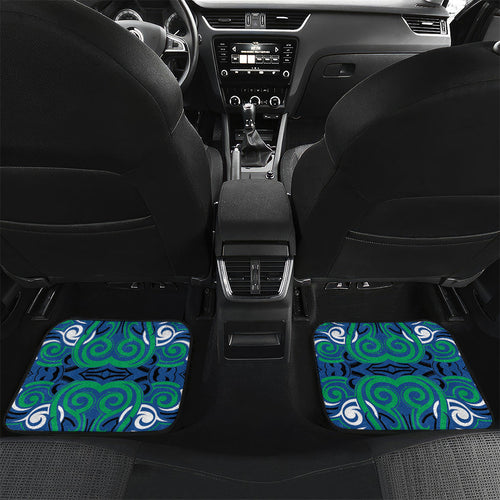 Custom Aotearoa Ngati Ranginui Car Mats New Zealand Traditional Maori Pattern