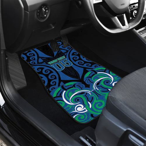 Custom Aotearoa Ngati Ranginui Car Mats New Zealand Traditional Maori Pattern