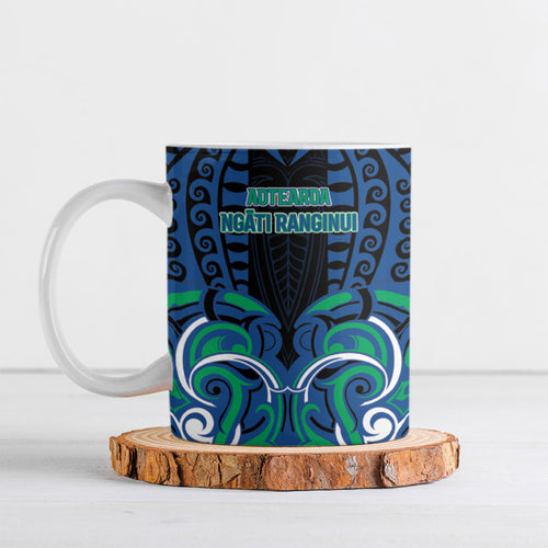 Custom Aotearoa Ngati Ranginui Ceramic Mug New Zealand Traditional Maori Pattern