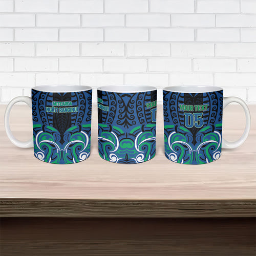 Custom Aotearoa Ngati Ranginui Ceramic Mug New Zealand Traditional Maori Pattern