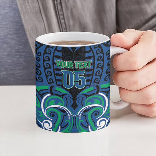 Custom Aotearoa Ngati Ranginui Ceramic Mug New Zealand Traditional Maori Pattern