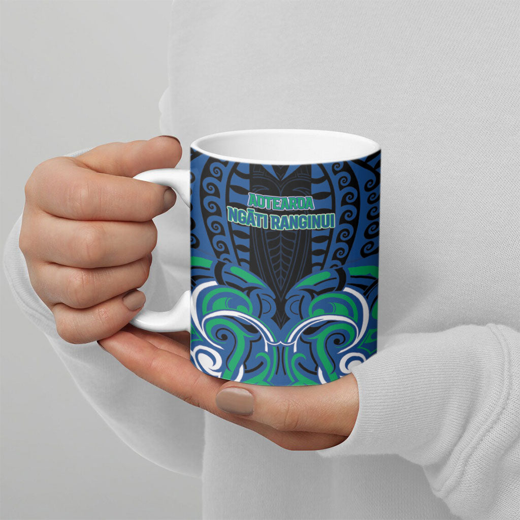 Custom Aotearoa Ngati Ranginui Ceramic Mug New Zealand Traditional Maori Pattern