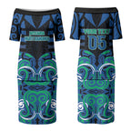 Custom Aotearoa Ngati Ranginui Couples Matching Puletasi and Hawaiian Shirt New Zealand Traditional Maori Pattern