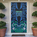 Custom Aotearoa Ngati Ranginui Door Cover New Zealand Traditional Maori Pattern
