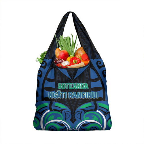 Aotearoa Ngati Ranginui Grocery Bag New Zealand Traditional Maori Pattern