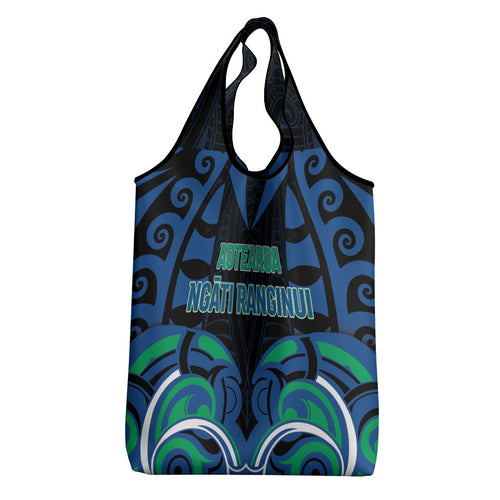 Aotearoa Ngati Ranginui Grocery Bag New Zealand Traditional Maori Pattern