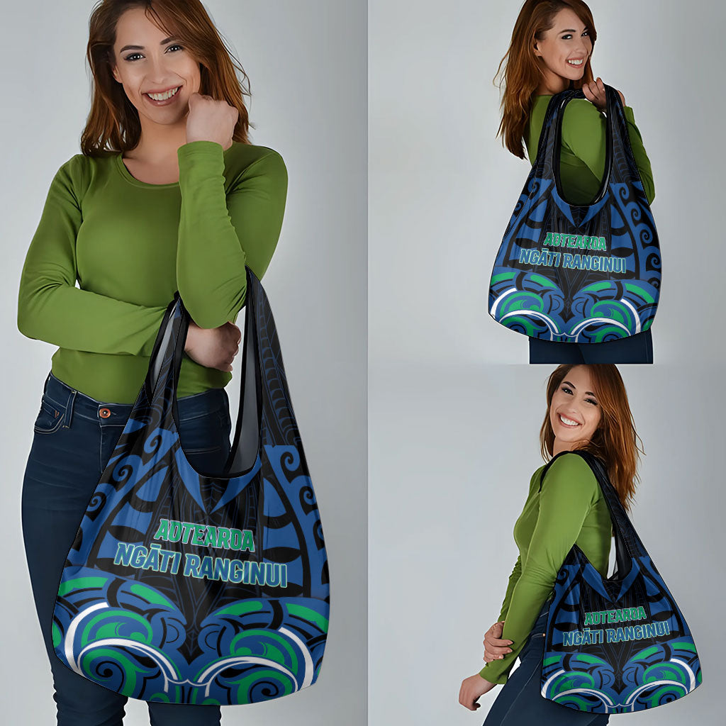 Aotearoa Ngati Ranginui Grocery Bag New Zealand Traditional Maori Pattern