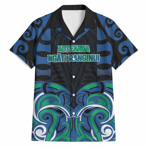 Custom Aotearoa Ngati Ranginui Hawaiian Shirt New Zealand Traditional Maori Pattern