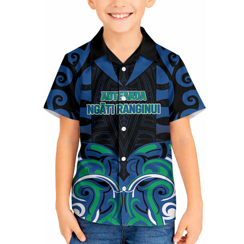 Custom Aotearoa Ngati Ranginui Hawaiian Shirt New Zealand Traditional Maori Pattern