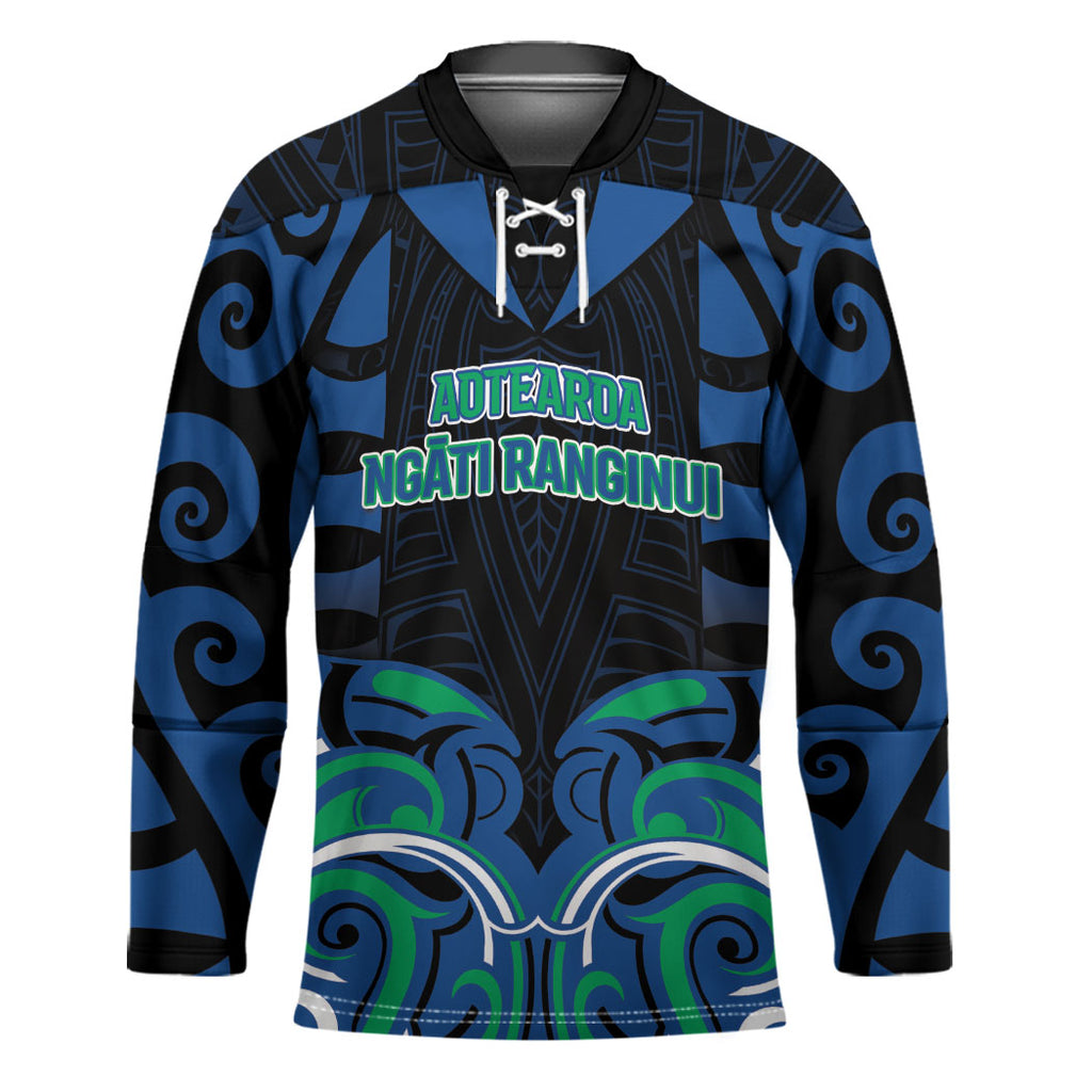 Custom Aotearoa Ngati Ranginui Hockey Jersey New Zealand Traditional Maori Pattern