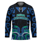 Custom Aotearoa Ngati Ranginui Hockey Jersey New Zealand Traditional Maori Pattern