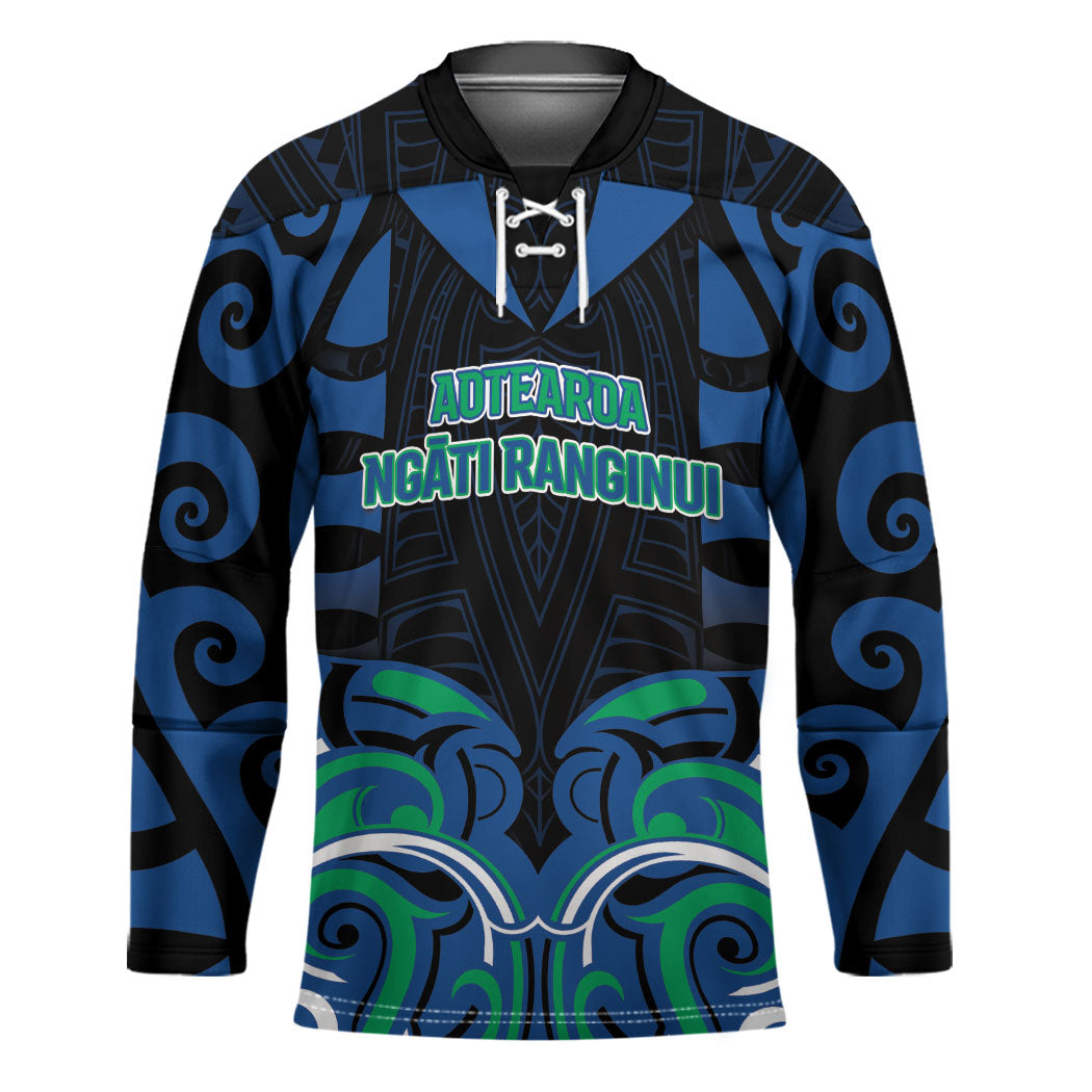 Custom Aotearoa Ngati Ranginui Hockey Jersey New Zealand Traditional Maori Pattern
