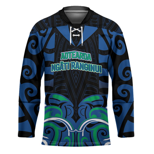 Custom Aotearoa Ngati Ranginui Hockey Jersey New Zealand Traditional Maori Pattern