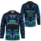 Custom Aotearoa Ngati Ranginui Hockey Jersey New Zealand Traditional Maori Pattern