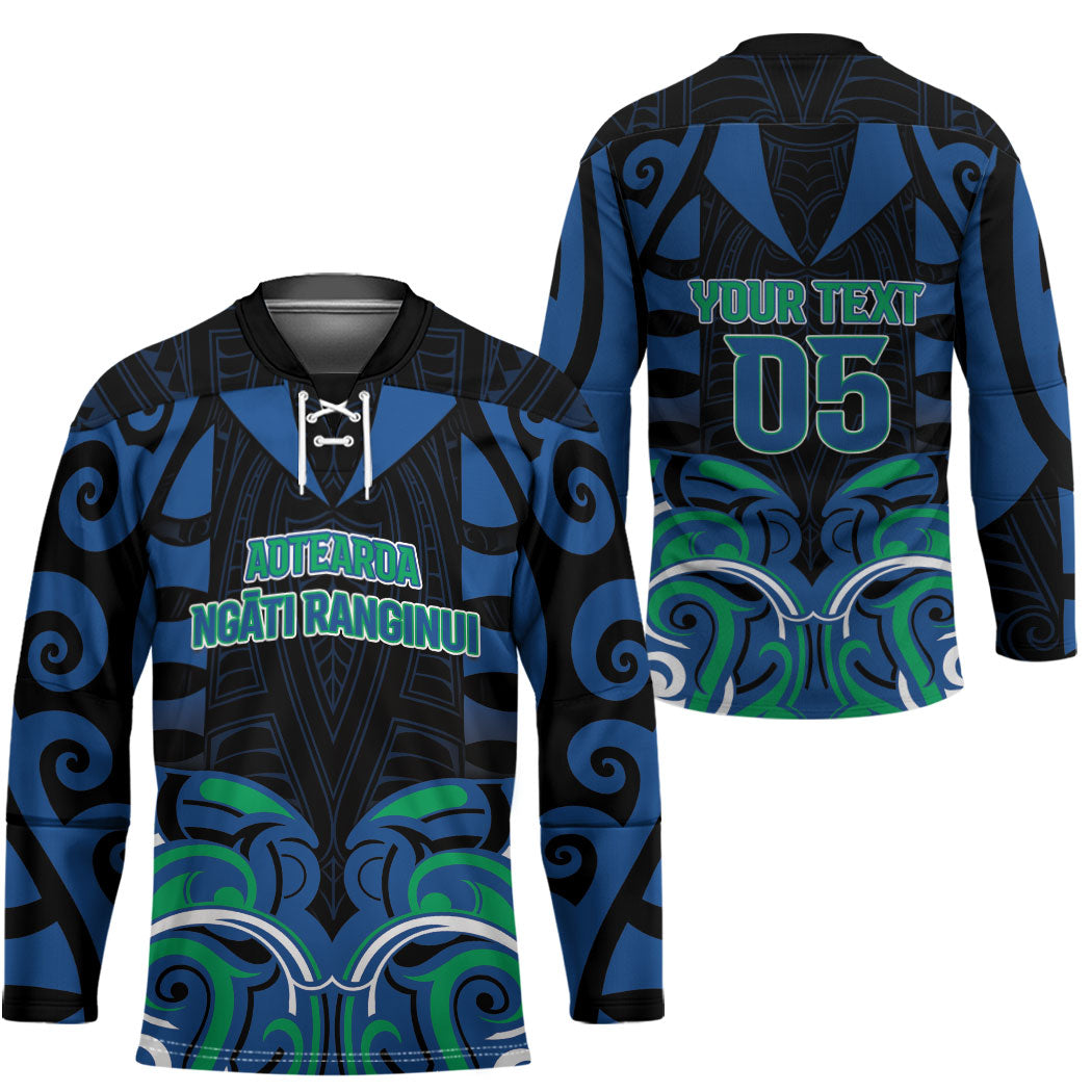 Custom Aotearoa Ngati Ranginui Hockey Jersey New Zealand Traditional Maori Pattern