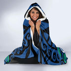 Aotearoa Ngati Ranginui Hooded Blanket New Zealand Traditional Maori Pattern