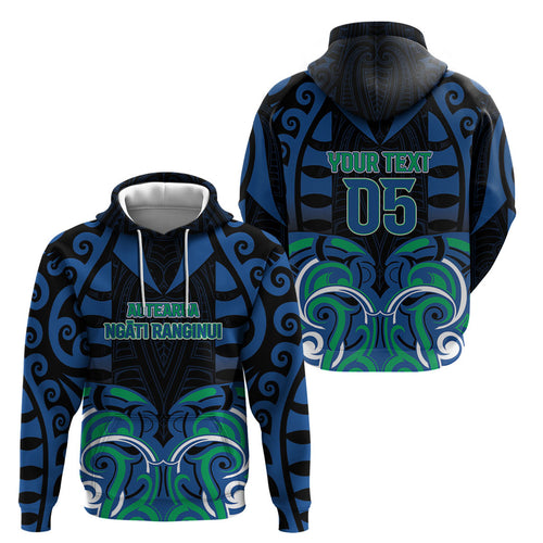 Custom Aotearoa Ngati Ranginui Hoodie New Zealand Traditional Maori Pattern