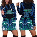 Custom Aotearoa Ngati Ranginui Hoodie Dress New Zealand Traditional Maori Pattern