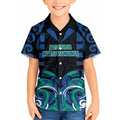 Custom Aotearoa Ngati Ranginui Kid Hawaiian Shirt New Zealand Traditional Maori Pattern