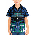 Custom Aotearoa Ngati Ranginui Kid Hawaiian Shirt New Zealand Traditional Maori Pattern