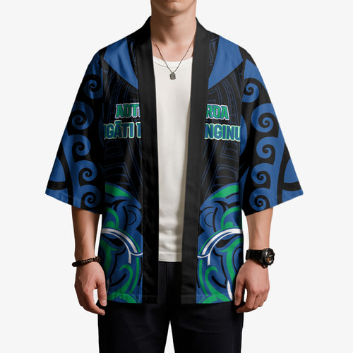 Custom Aotearoa Ngati Ranginui Kimono New Zealand Traditional Maori Pattern