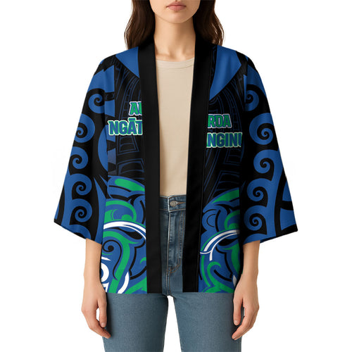 Custom Aotearoa Ngati Ranginui Kimono New Zealand Traditional Maori Pattern