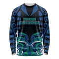 Custom Aotearoa Ngati Ranginui Long Sleeve Shirt New Zealand Traditional Maori Pattern