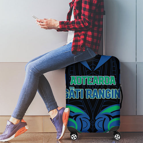 Aotearoa Ngati Ranginui Luggage Cover New Zealand Traditional Maori Pattern