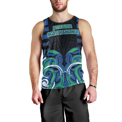Custom Aotearoa Ngati Ranginui Men Tank Top New Zealand Traditional Maori Pattern