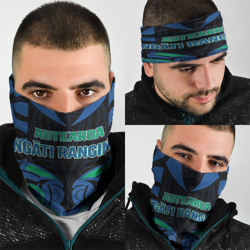 Aotearoa Ngati Ranginui Neck Gaiter New Zealand Traditional Maori Pattern