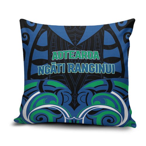 Aotearoa Ngati Ranginui Pillow Cover New Zealand Traditional Maori Pattern