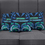 Aotearoa Ngati Ranginui Pillow Cover New Zealand Traditional Maori Pattern