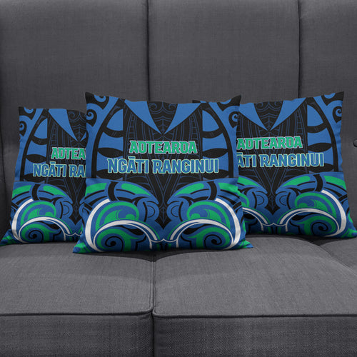 Aotearoa Ngati Ranginui Pillow Cover New Zealand Traditional Maori Pattern