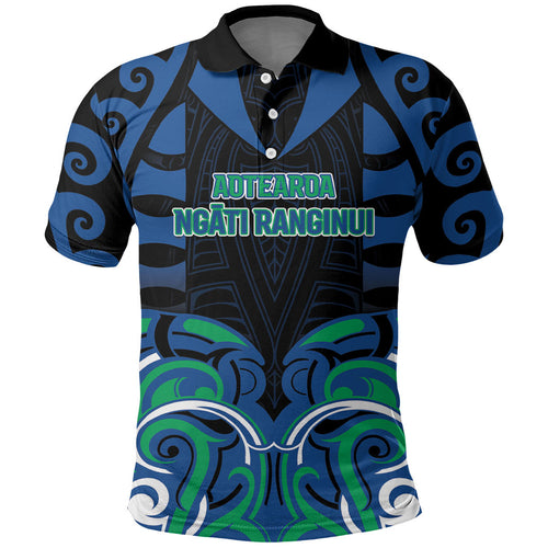Custom Aotearoa Ngati Ranginui Polo Shirt New Zealand Traditional Maori Pattern