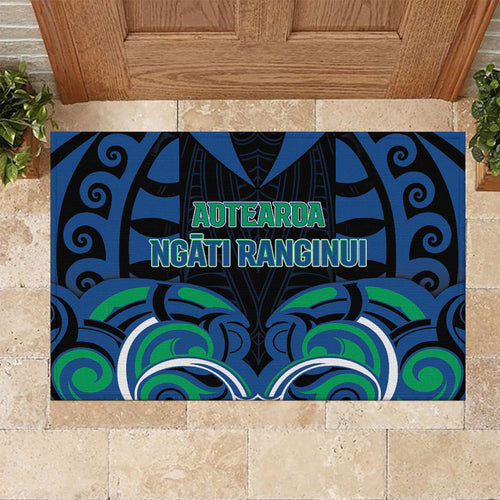 Aotearoa Ngati Ranginui Rubber Doormat New Zealand Traditional Maori Pattern