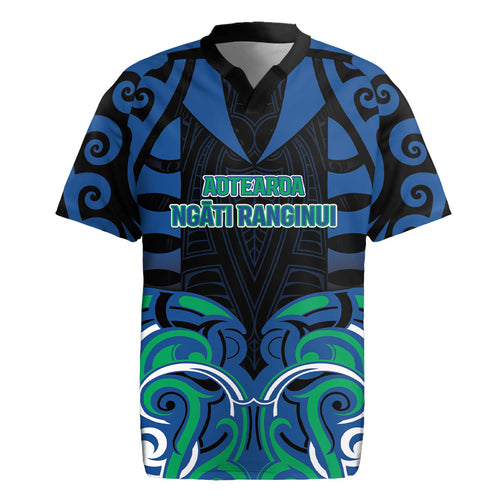 Custom Aotearoa Ngati Ranginui Rugby Jersey New Zealand Traditional Maori Pattern