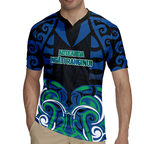 Custom Aotearoa Ngati Ranginui Rugby Jersey New Zealand Traditional Maori Pattern