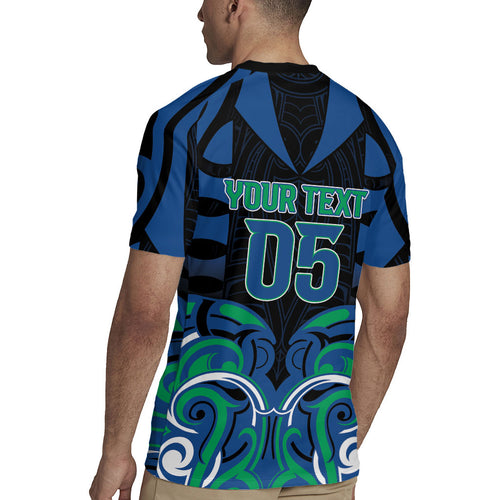 Custom Aotearoa Ngati Ranginui Rugby Jersey New Zealand Traditional Maori Pattern