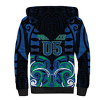 Custom Aotearoa Ngati Ranginui Sherpa Hoodie New Zealand Traditional Maori Pattern