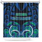 Aotearoa Ngati Ranginui Shower Curtain New Zealand Traditional Maori Pattern