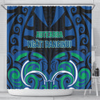 Aotearoa Ngati Ranginui Shower Curtain New Zealand Traditional Maori Pattern