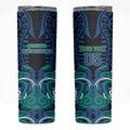 Custom Aotearoa Ngati Ranginui Skinny Tumbler New Zealand Traditional Maori Pattern