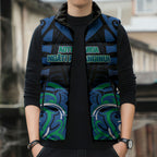 Custom Aotearoa Ngati Ranginui Sleeveless Puffer Jacket New Zealand Traditional Maori Pattern