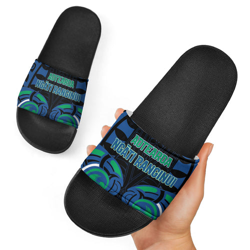 Aotearoa Ngati Ranginui Slide Sandals New Zealand Traditional Maori Pattern
